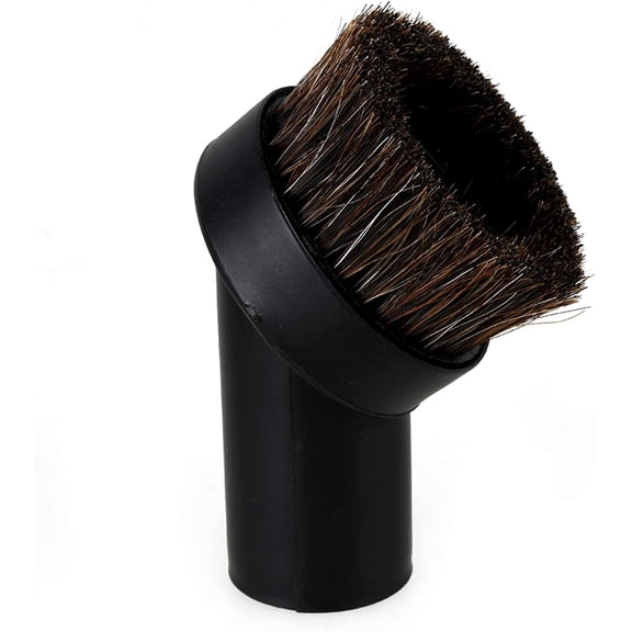 Round Dust Brush 25mm Horse Hair 1.25" Vacuum Attachment Replacement,Perfect for Vacuuming Sofas and Baseboards,Use a Rubber Will Help It Fit Better