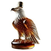 Round Eagle Whiskey Bottle, Whiskey Decanter, Jack Daniels Bottle, Whiskey Eagle Glass Decanter, Funny Whiskey Bottle for Men, Dad, Husband Perfect Whiskey Decanter Set for Home Bar Decoration Gifts