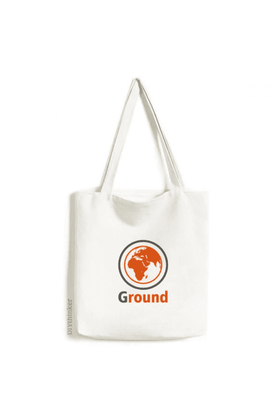 Round Earth Africa Ground Tote Canvas Bag Shopping Satchel Casual Handbag