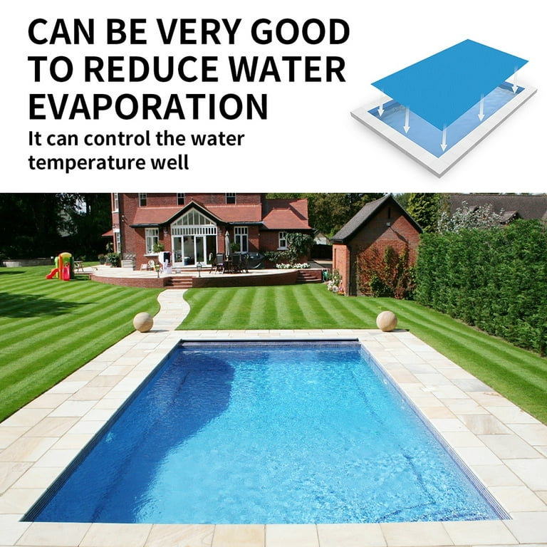 Round Easy Set Pool Cover & Rectangular Pool Cover Solar Swimming Pool Cover  Weatherproof Dust Cover Vinyl Round Tarpaulin For Family Garden Pools  Swimming Pool Accessories 