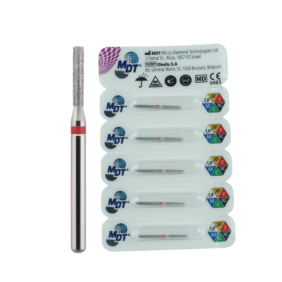Round Edge 546 FG Diamond Burs 1.6 8.0mm Fine Finishing & Contouring Burs Pack of 10