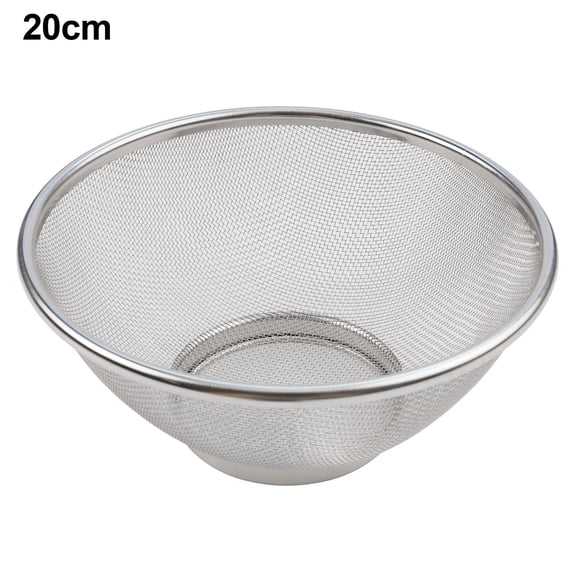 Round Edged Mesh Basket Portable For Washing In Multiple Sizes For Home Kitchen