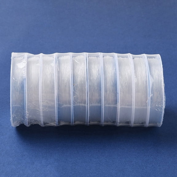 Round Elastic String Elastic Beading Thread for Stretch Bracelet Making Clear 0.5mm 15m/roll