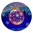 thumbnail image 1 of Round Elastic Table Cover Tablecloths - Christmas Colorful Ball Pattern Home Kitchen Table Top Decoration to 47'' Diameter, 1 of 10
