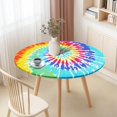 thumbnail image 1 of Round Elastic Tablecloth Fitted & Waterproof 36"-44" Round Tables, 1 of 4