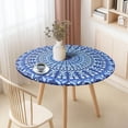 thumbnail image 1 of Round Elastic Tablecloth Fitted & Waterproof 36"-44" Round Tables, 1 of 6