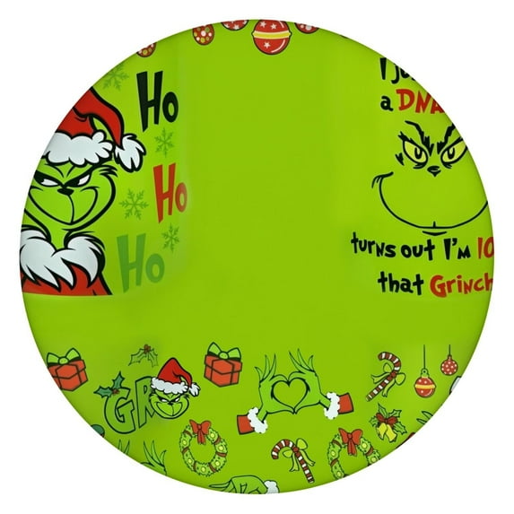 Round Elastic Tablecloth,Reusable Washable Table Cover,Christmas Table Cloth Fits 45"-52" Round Tables for Dinner, Outdoor, Picnic, Flowers