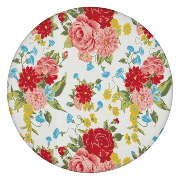 Round Elastic Tablecloth,Waterproof Table Cover,Pioneer Table Cloth Fits 45"-52" Round Tables for Dinner, Outdoor, Picnic, Flowers