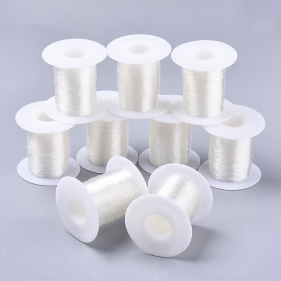 Round Elastic Thread Stretchy Bracelet String Clear 0.5mm 131.23 yards(120m)/roll diy