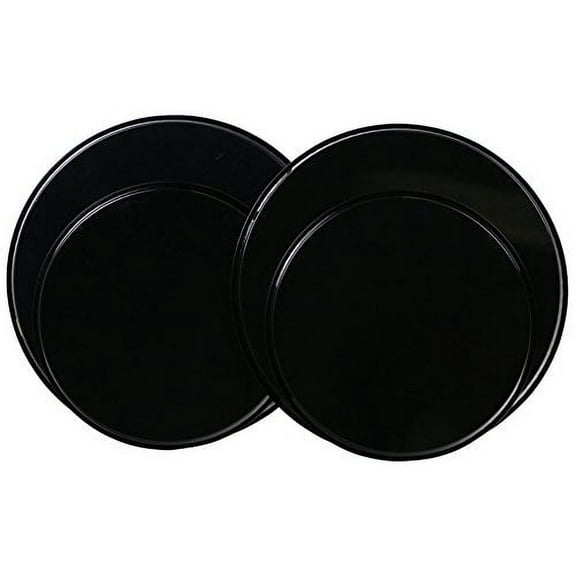Round Electric Stovetop Burner Cover Set of 4, Black