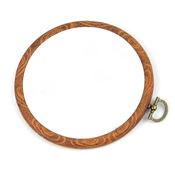 Round Embroidery Hoop Crosses Stitching Hoop Adjustable Embroidery Frame for Sewing Needlework