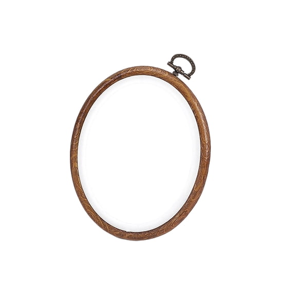 Round Embroidery Hoop Rubber Embroidery Hoop For Display Imitated Ornament For Craft Sewing DIY Hanging