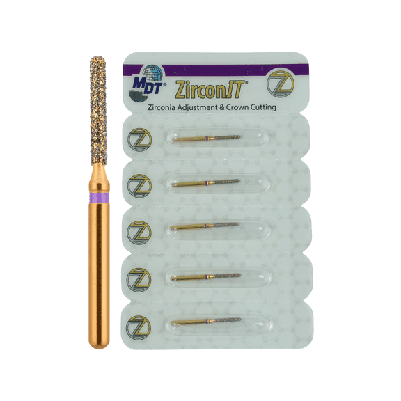 Round End Cylinder Diamond Burs FG 1.2mm x 8.0mm Ceramic Cutting Tool Pack of 10