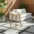 thumbnail image 1 of Round End Table - Mid-Century Modern Side Table for Small Spaces, 1 of 8