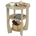thumbnail image 1 of Round End Table with Storage Shelf,3 Tier Modern Side Table, Sofa Recliner Side Table,Accent Coffee Table,Nightstand for Living Room Bedroom for Small Spaces, 1 of 5