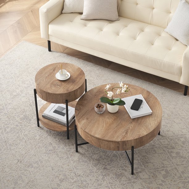 Living Room Metal Round Tables C End Table Side Table For Living Room ...