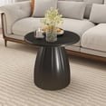 thumbnail image 1 of Round End Table for Living Room, Metal Small Side Table, Modern Nightstand Tea Table for Living Room, Black, 1 of 7