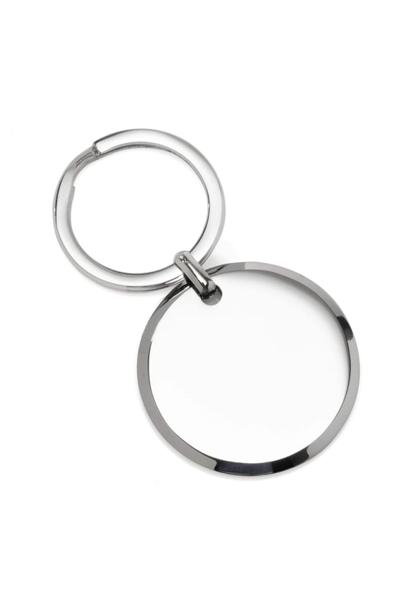 Round Engravable Stainless Steel Key Chain