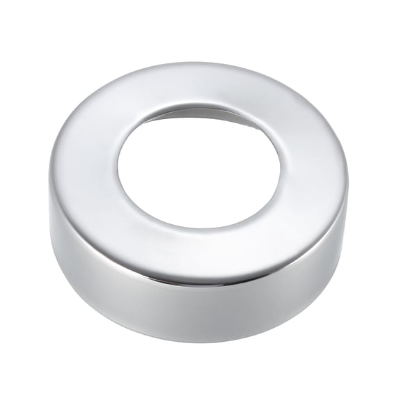 Round Escutcheon Plate 62x18mm Stainless Steel Chrome Plating for 33mm Diameter Pipe, 2Pcs