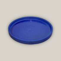 Round | Falling Blue Ceramic Plant Saucer | High Fired Ecofriendly Clay - Sizes 8"-19.5" - FREE SHIPPING (9"W, FallingBlue, High-FiredCeramic)