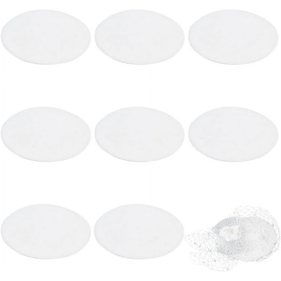 Round Fascinator Hat Base Sinamay Base Derby Cloth Women Sinamay Hat Base DIY