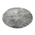 thumbnail image 1 of Round Faux Silk Wool Area Rug 24 Inch Tie Dye Soft Plush Chair Mat for Bedroom Living Room Home Office, Machine Washable Non-Slip Floor Carpet, 1 of 4