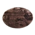thumbnail image 1 of Round Faux Silk Wool Area Rug 24 Inch Tie Dye Soft Plush Chair Mat for Bedroom Living Room Home Office, Machine Washable Non-Slip Floor Carpet, 1 of 4