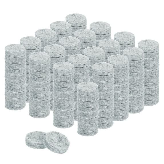 Round Felt Furniture Pads, 200Pack 0.7" Dia x 0.2" Thick Adhesive Backed Felt Non-slip Anti-scratch Felt Pads Chair Leg Protectors for Protecting Hardwood Floor, Gray
