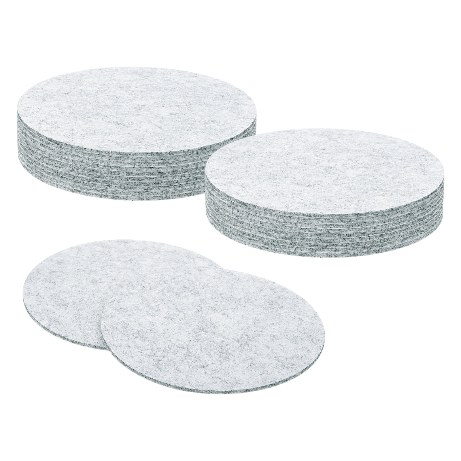 Round Felt Furniture Pads, 20Pack 6" Dia x 0.12" Thick Adhesive Backed Felt Non-slip Anti-scratch Felt Pads Chair Leg Protectors for Protecting Hardwood Floor, Gray