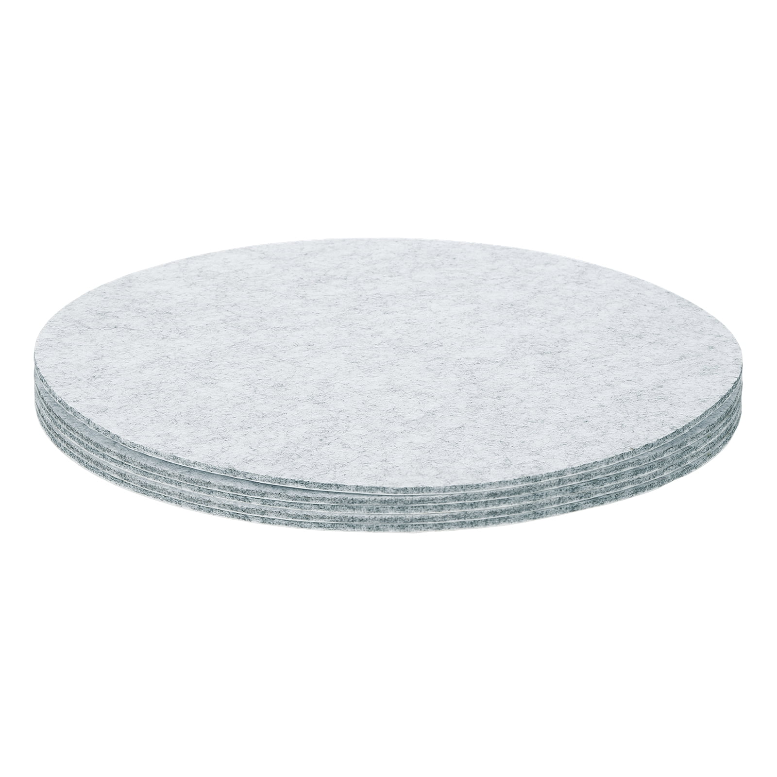 Round Felt Furniture Pads, 5Pack 11" Dia x 0.12" Thick Adhesive Backed Felt Non-slip Anti-scratch Felt Pads Chair Leg Protectors for Protecting Hardwood Floor, Gray