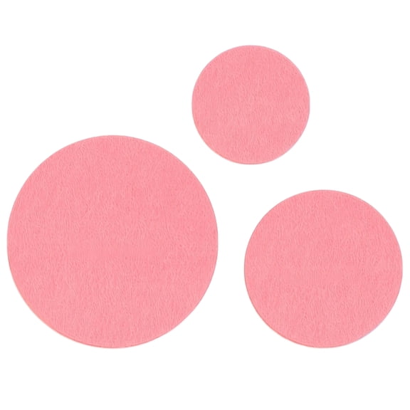 Round Felt Plate and Pan Separator Pads Soft Cushion Dividers for Protecting Cookware and Dishware from Scratches During Storage Kitchen Organization Surface Protectors Pink