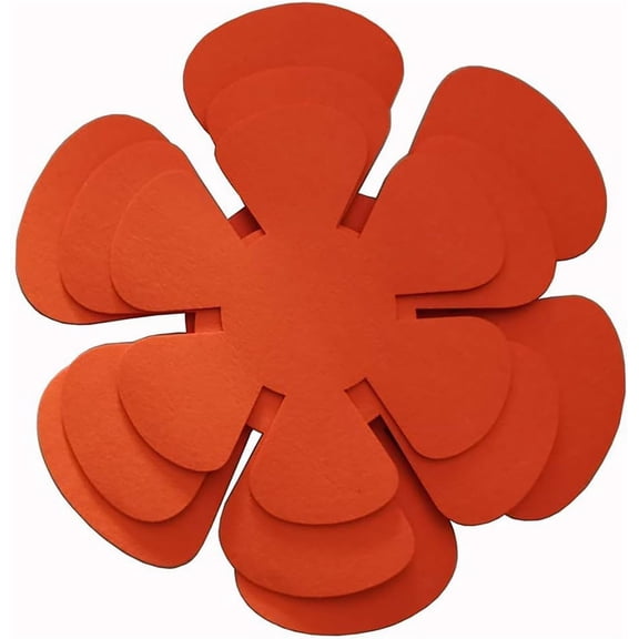 Round Felt Pot and Pan Protectors, Red, 12Count, 8/10/12 Inch MultiSize Cookware Separator Pads