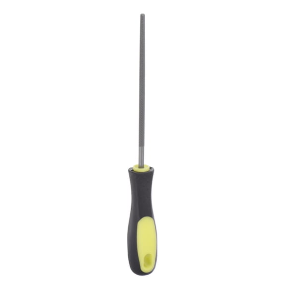 Round File 6" High Carbon Hardened Steel Cut Hand Rasp with Handle