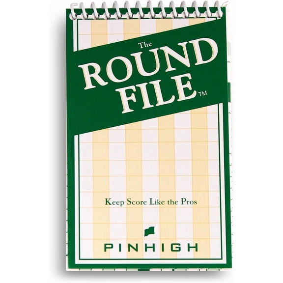 The Round File Scorecard Booklet | Track Your Game Like a Pro | Sleek, Easy-to-Use Design | Track Your Key Stats, Analyze Your Performance | 1 Booklet, 25 Scoreboards