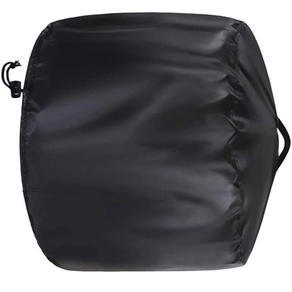 Round Fire Pit Cover Seasonal Use Durable Polyester Materials With Adjustable Straps
