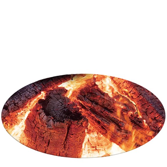 Round Fire Pit Ring Insert Outdoor In Ground Firepit Liner Heavy Duty Steel Construction Backyard Patio Use