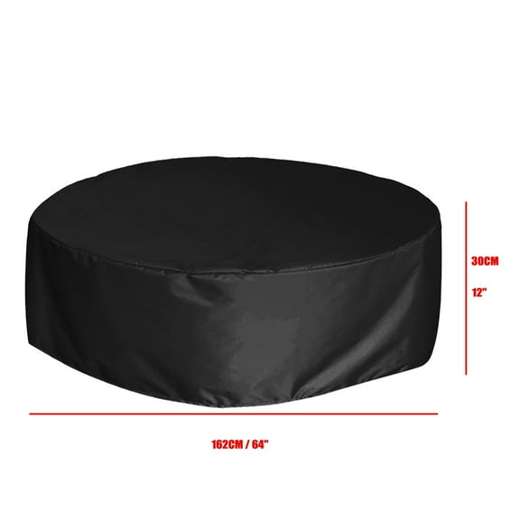Round Fit Foldable Swimming Pool Cover Washable Durable Lightweight Easy Storage Outdoor Pool