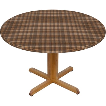 Square Tablecloth 52 x 52 Inch, Beige Brown Buffalo Plaid Square ...