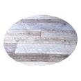 thumbnail image 1 of Round Fitted Tablecloth with Elastic Edge - 35-44 Inch Light Blue Gray Wood Grain Waterproof Outdoor Table Cover for Patio, Picnic, Garden Party & Indoor Dining Decor, 1 of 5
