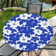 thumbnail image 1 of Round Fitted Tablecloth with Elastic Edge Design Table Cover Waterproof Stain-Resistant Wipeable Table Cloth Best for 42"-46" Round Tables for Outdoor Indoor Floral, 1 of 4