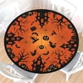 thumbnail image 1 of Round Fitted Tablecloth with Elastic Edge Design Table Cover Waterproof Table Cloth Stain-Resistant for 35-47" Round Table for Dining, Picnic, Party, Decor, Outdoor, Halloween, 1 of 7