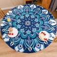 thumbnail image 1 of Round Fitted Tablecloth with Elastic Edge Kaleidoscope Outdoor Indoor Table Cloth Waterproof Wipeable Table Cover for Dinner Picnic Patio Decor(Suitable for 36"- 44" Round Tables), 1 of 6