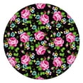 thumbnail image 1 of Round Fitted Tablecloth with Elastic Edges Fits 36"-44" Round Tables Pioneer Colorful Floral Waterproof Table Cover Washable Indoor and Outdoor for Party Kitchen Dinner Banquet Patio Picnic, 1 of 7