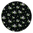 thumbnail image 1 of Round Fitted Tablecloth with Elastic Edges Fits 36"-44" Round Tables Pioneer Colorful Floral Waterproof Table Cover Washable Indoor and Outdoor for Party Kitchen Dinner Banquet Patio Picnic, 1 of 7