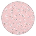 thumbnail image 1 of Round Fitted Tablecloth with Elastic Edges Fits 45"-52" Round Tables Pioneer Colorful Floral Waterproof Table Cover Washable Indoor and Outdoor for Party Kitchen Dinner Banquet Patio Picnic, 1 of 7