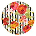 thumbnail image 1 of Round Fitted Tablecloth with Elastic Edges Fits 45"-52" Round Tables Pioneer Colorful Floral Waterproof Table Cover Washable Indoor and Outdoor for Party Kitchen Dinner Banquet Patio Picnic, 1 of 7