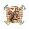 thumbnail image 1 of Round Fitted Tablecloths Cute Squirrel Fall Tree Deciduous Waterproof Table Cover for Kitchen Dining Party Orange Buffalo Plaid Retro Linen,55"-60", 1 of 6