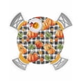 thumbnail image 1 of Round Fitted Tablecloths with Elastic Edge Fall Pumpkin Maple Leaf Thanksgiving Waterproof Wipeable Table Cover for Kitchen Dining Party Decor Farm Harvest Retro Plaid Table Clothes,45" - 54", 1 of 6