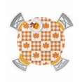 thumbnail image 1 of Round Fitted Tablecloths Fall Maple Leaf Orange Buffalo Plaid Waterproof Table Cover for Kitchen Dining Party Thanksgiving Watercolor Leaves,55"-60", 1 of 6