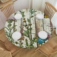 thumbnail image 1 of Round Fitted Tablecloths, Home Decor Washable Polyester Tablecloth for Living Room Dining Room Use, Fits Round Tablecloth, 1 of 8